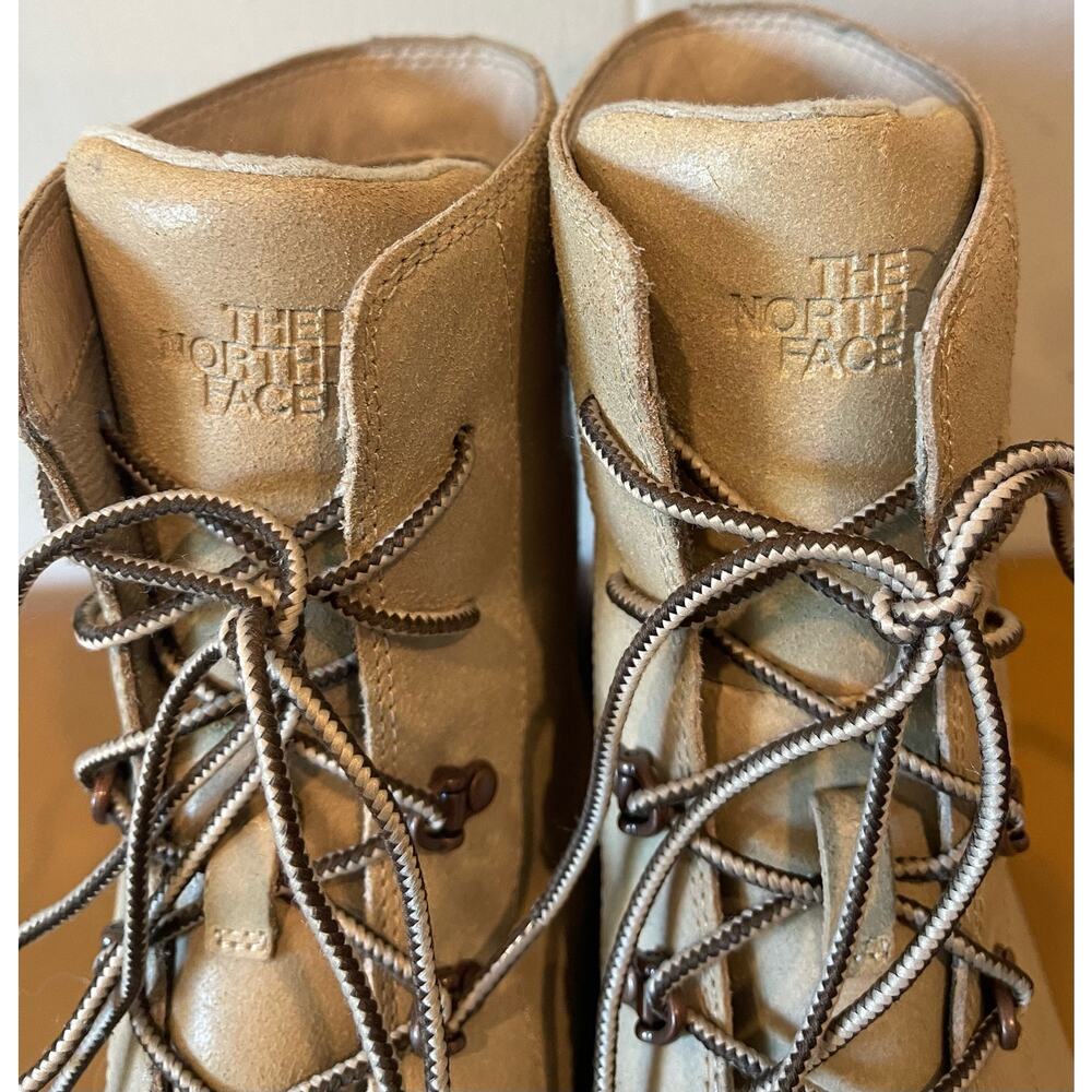The North Face‎ Ballard II Women's Leather Combat Boots Sz 11 Beige and Taupe - Picture 6 of 7